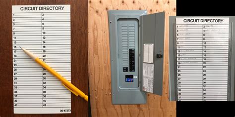 residential electrical panel labeling